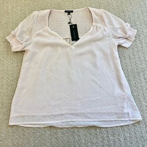 Dynamite Pink short sleeve blouse